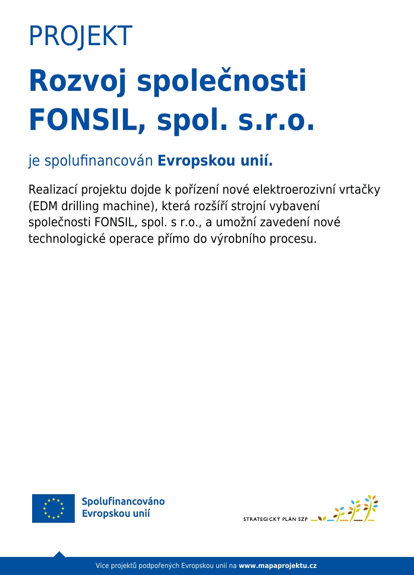Rozvoj společnosti FONSIL spol. s.r